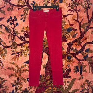 Red Low-Rise Skinny Jegging